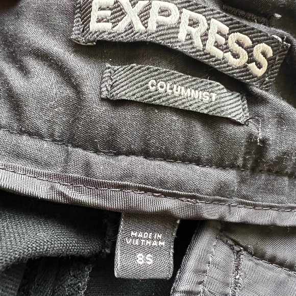Express columnist Classic Black Women's Pants profsssuonak size 8s - Picture 3 of 5